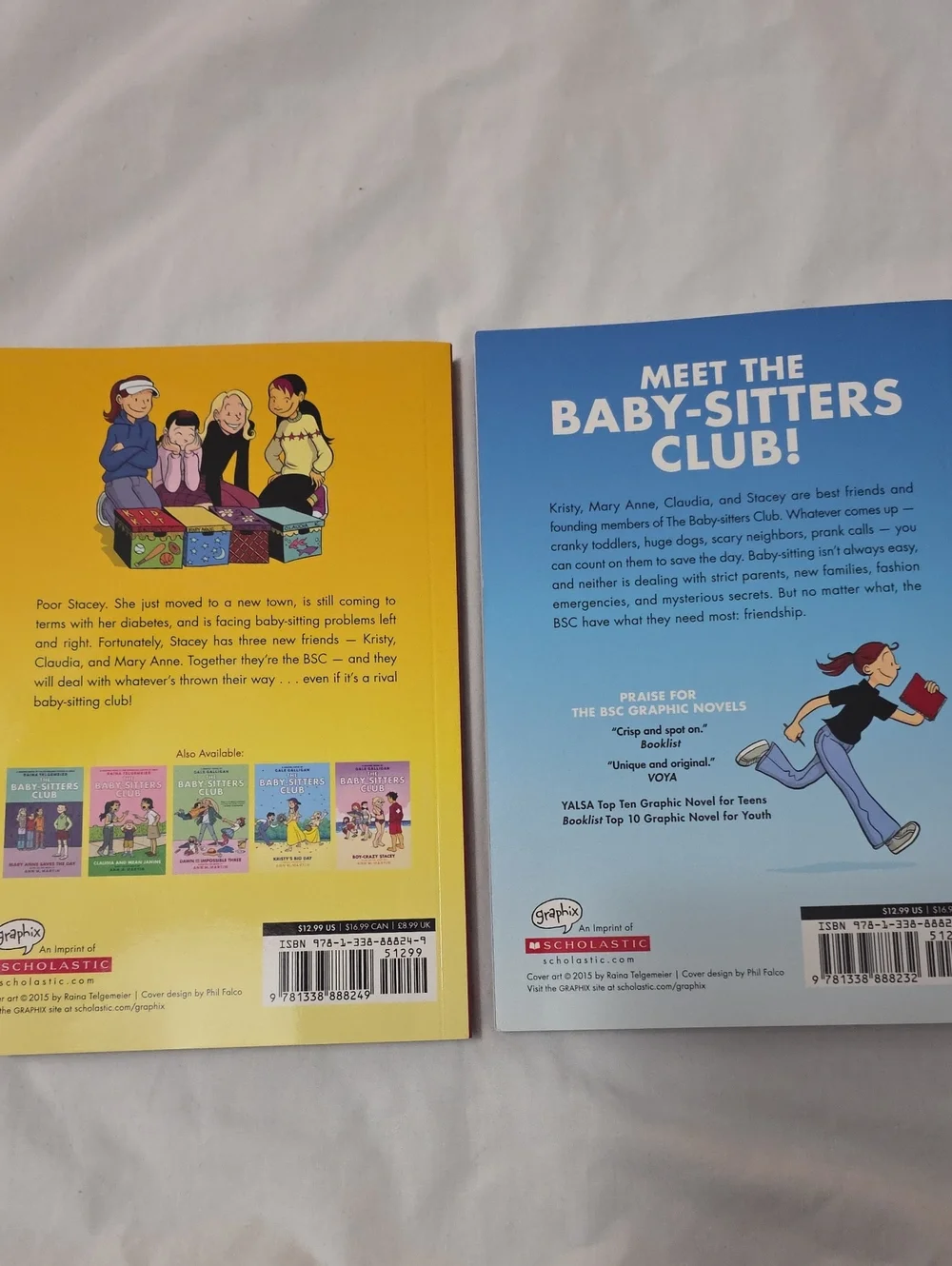 The Baby-Sitters Club Graphic Novels – Set of 2 (Yellow & Blue Covers)